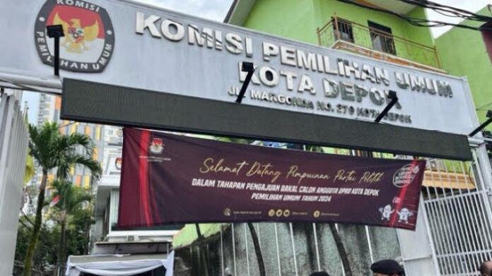 Kantor KPUD Kota Depok, Jalan Margonda Raya.(Foto : Istimewa)